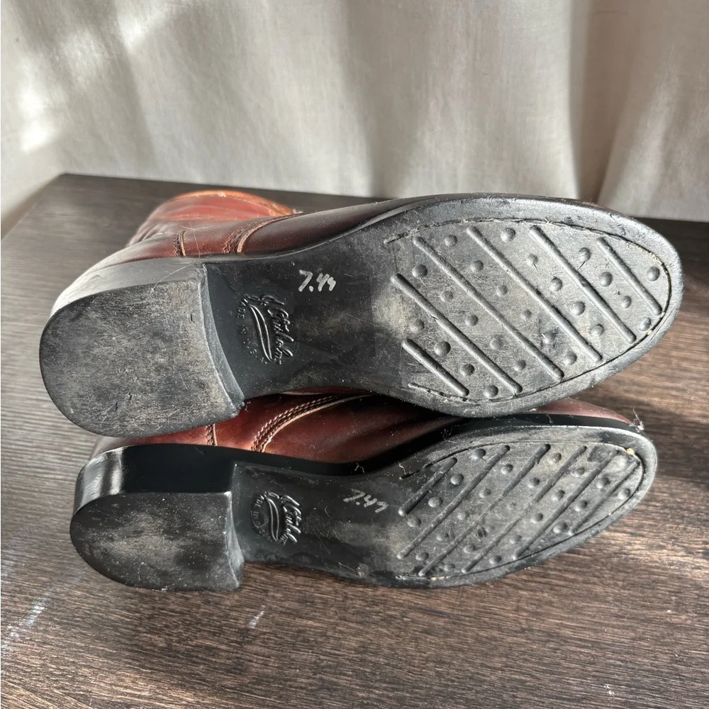 Vintage J Chisholm Packer Ranch Boots 74990 Size US 8 Men’s - Picture 11 of 12